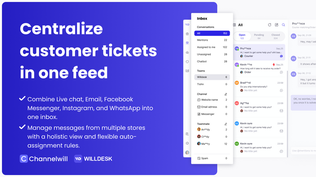 Centralize all your support tickets in one place