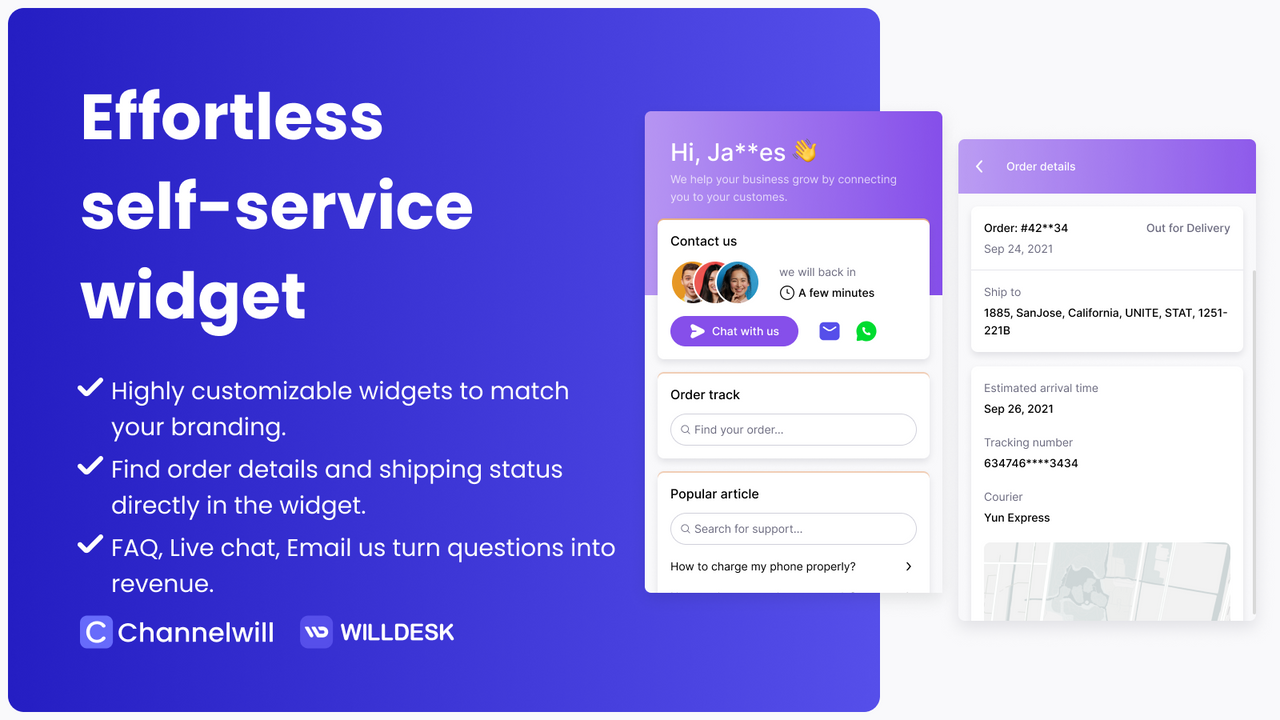 Shopify app: Helpdesk and live chat for online store 