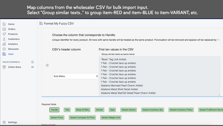 Format My Fuzzy CSV Screenshot