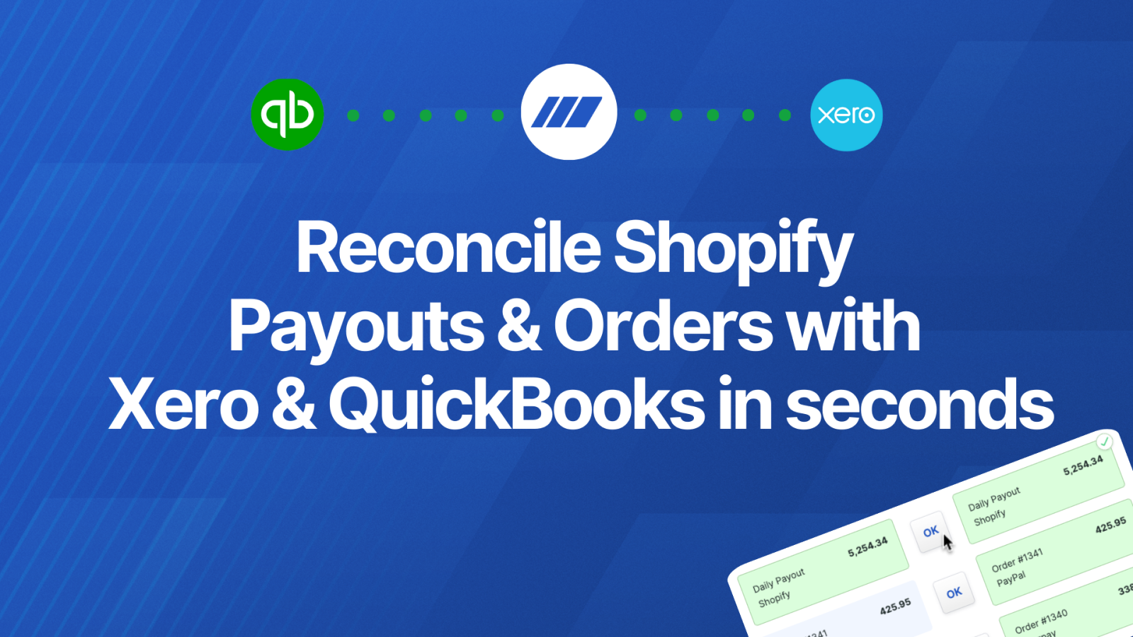 Automated ecommerce accounting software for QuickBooks and Xero 