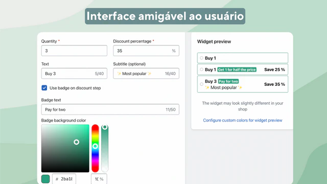 Pacotes, desconto por volume, descontos por quantidade