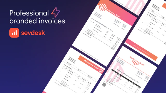 professional Invoice Layout - sevdesk