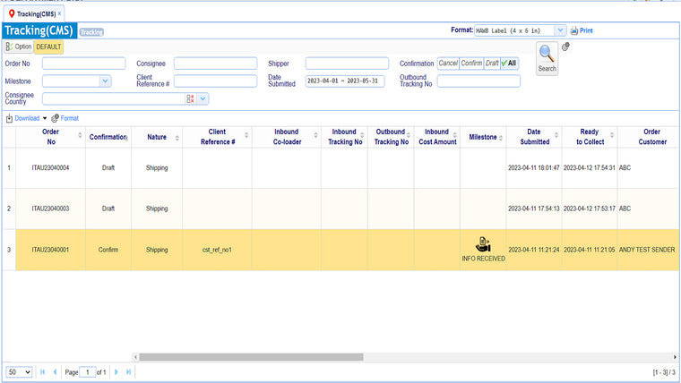 ITDEPT OMS Screenshot