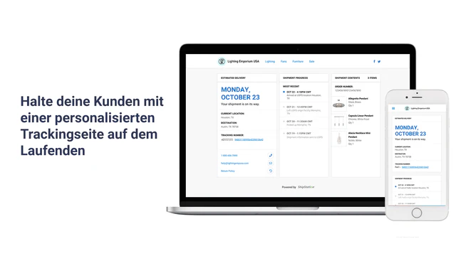 Erstelle personalisierte Trackingseiten und emails