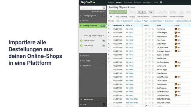 Importiere alle Bestellungen aus deinen Online-Shops 