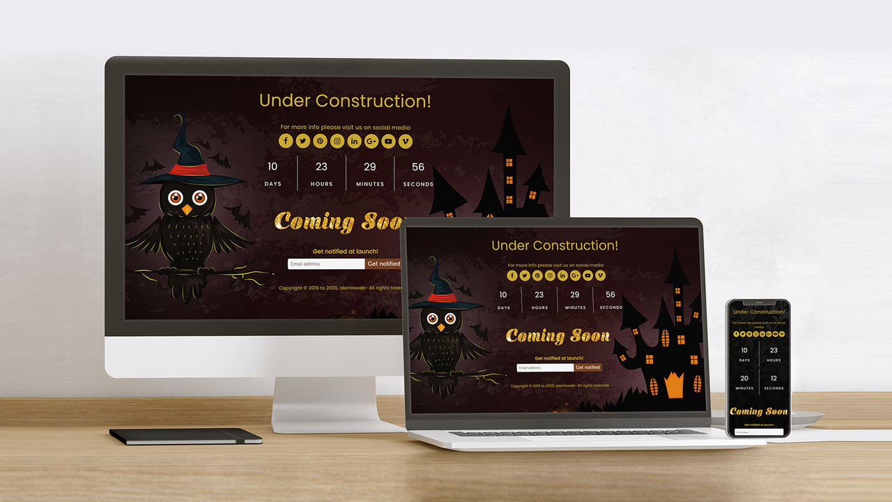 Under Construction Coming Soon Screenshot