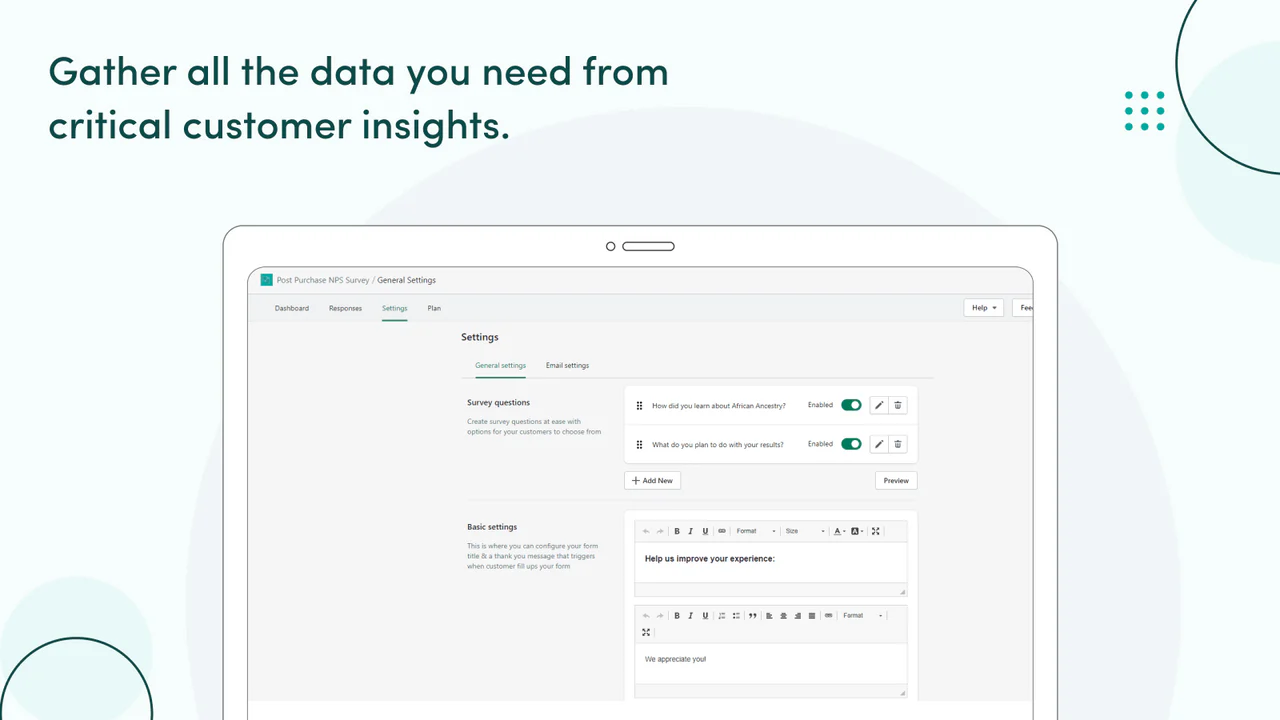 Gather all the relevant data from PPS NPS dashboard analytics.