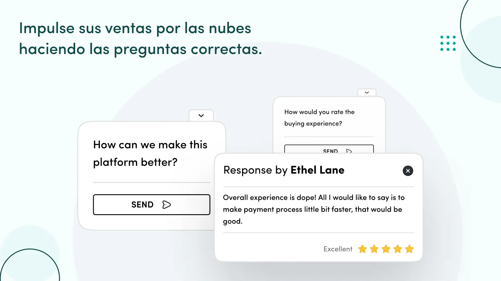 Haga preguntas para aprovechar la experiencia de los compradores