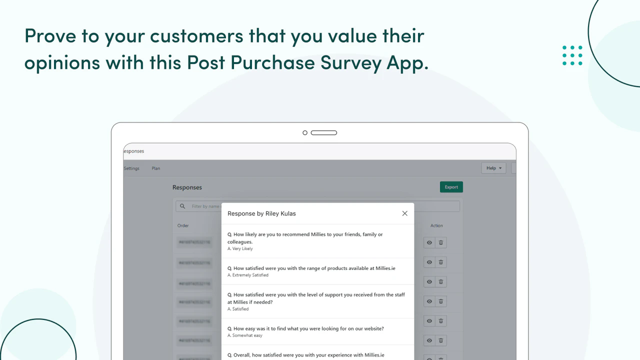 Value your customers opinions with this Post Purchase app.