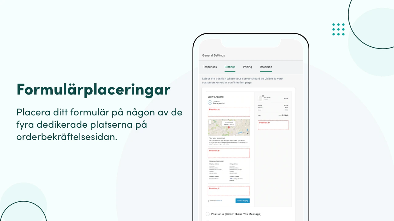 Formulärplaceringar