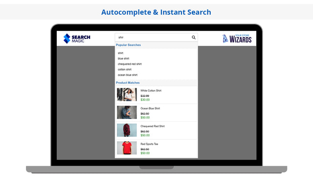 Search Magic Autocomplete und Sofortsuche