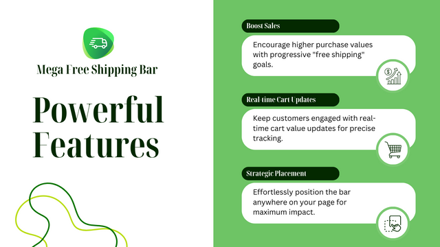 Mega Free Shipping Bar - Encouragez des valeurs d'achat plus élevées