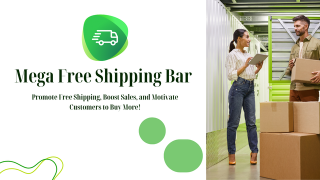 Mega Free Shipping Bar - Promote Free Shipping, Boost Sales