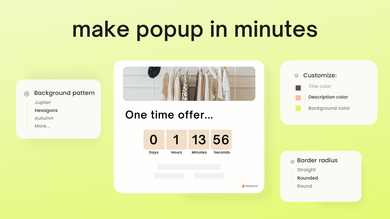 pop-up formulieren in een paar klikken