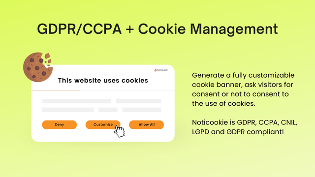 gdpr / rodo / ccpa cookie management samtykke mode