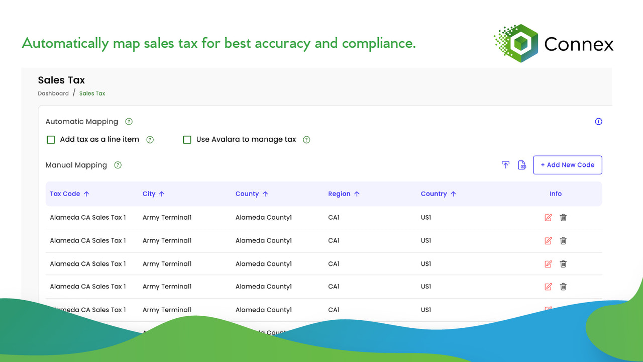 Automatically map sales tax for accuracy and compliance