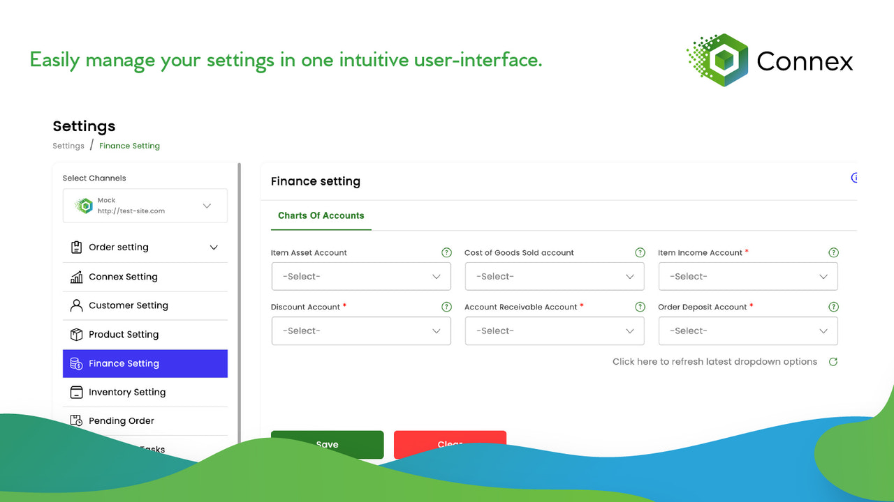 Easily manage your settings in one user-friendly interface
