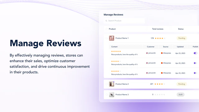 Reviews & rating widget