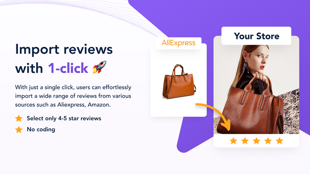 Importeer Amazon, Aliexpress & Alibaba reviews met 1-klik