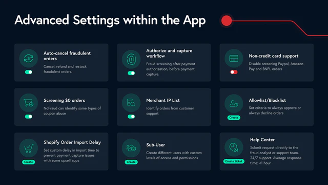 Advanced Setting Options