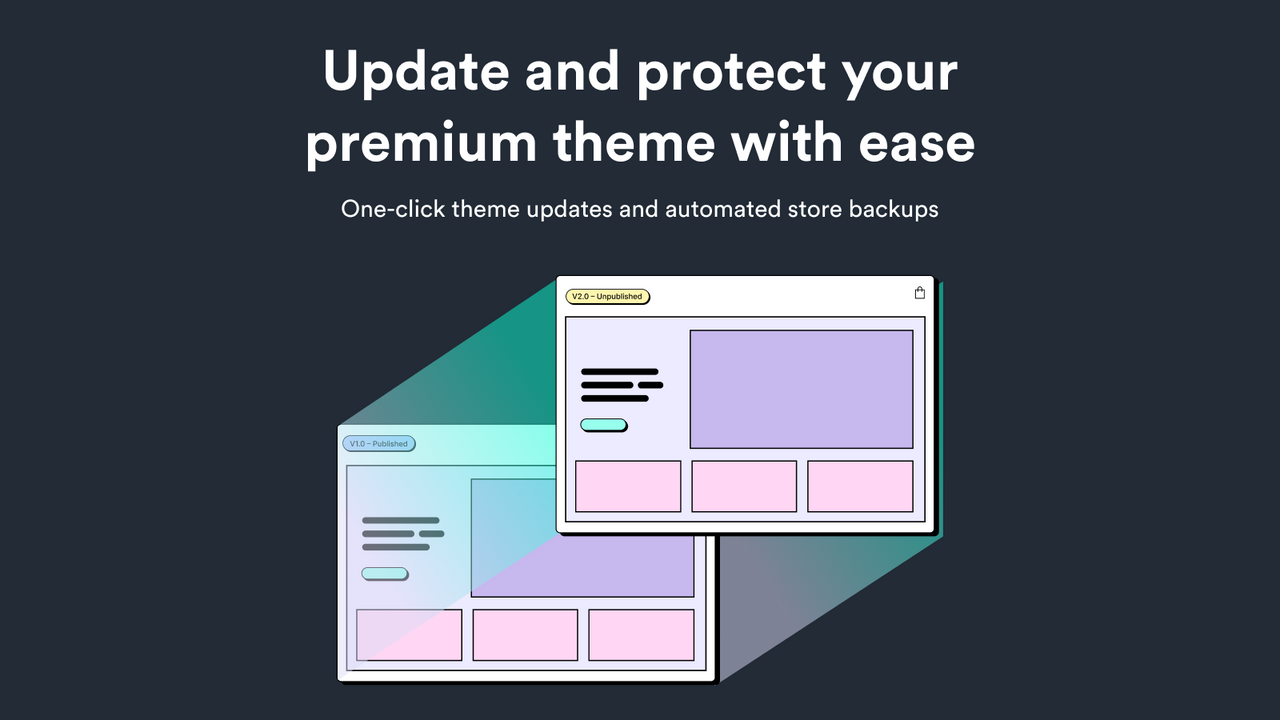 Theme Updater Backups OOTS Shopify premium theme updates and