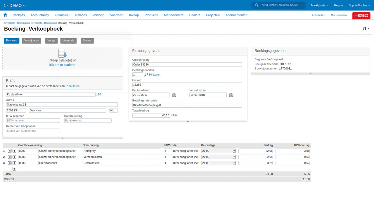 webwinkelfacturen exactonline 2