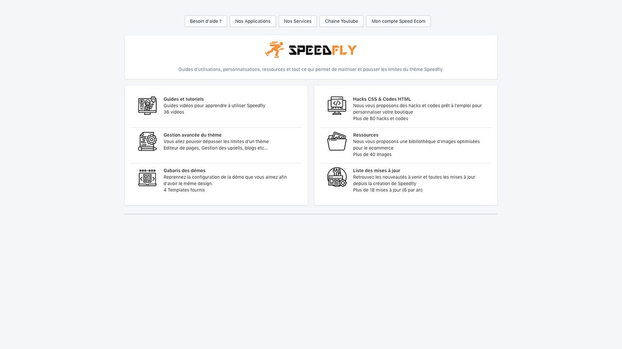 Speed Ecom App - Accueil