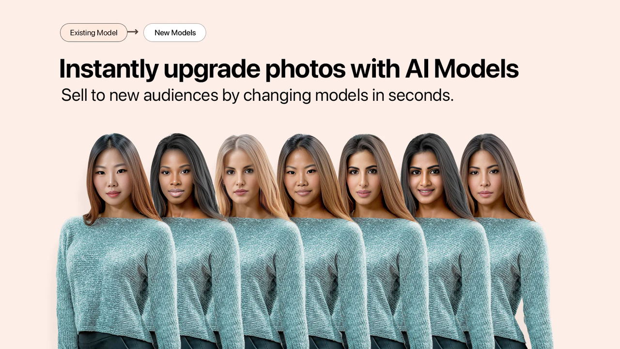 Sell to new audiences by changing models in photos easily