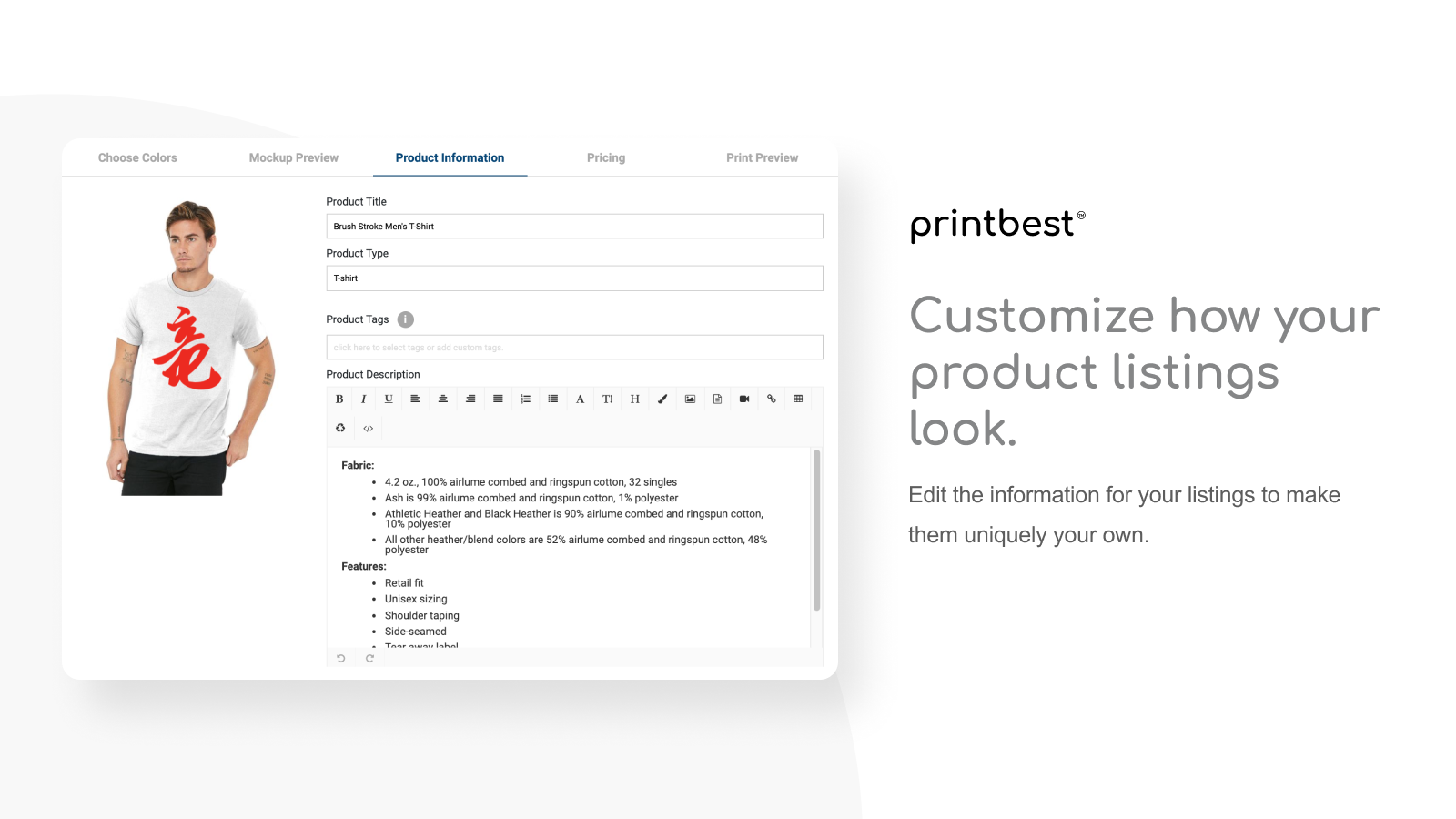 Personalize a aparência das suas listagens de produtos