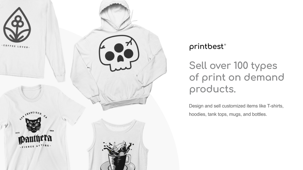 Custom Printed Hoodies - Create, Buy & Sell (Dropship)