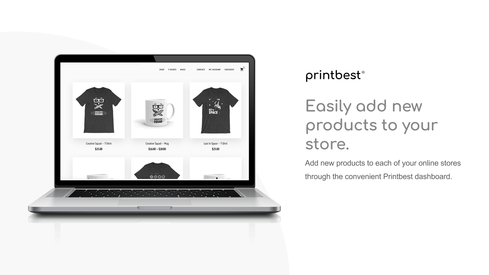 Easily add new products to your store