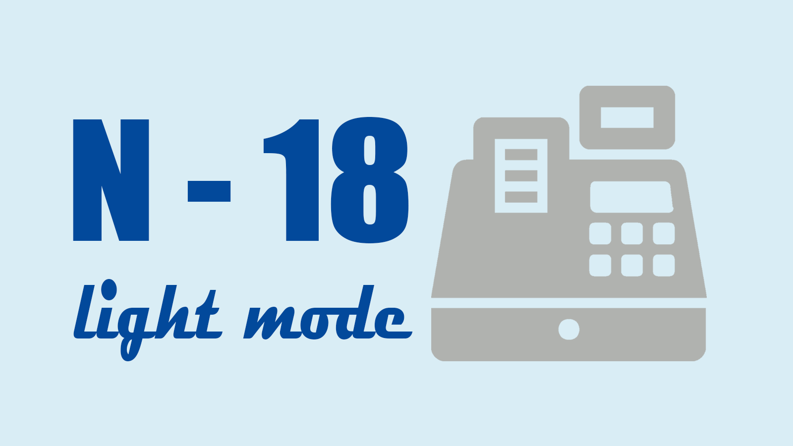 N-18 lichte modus