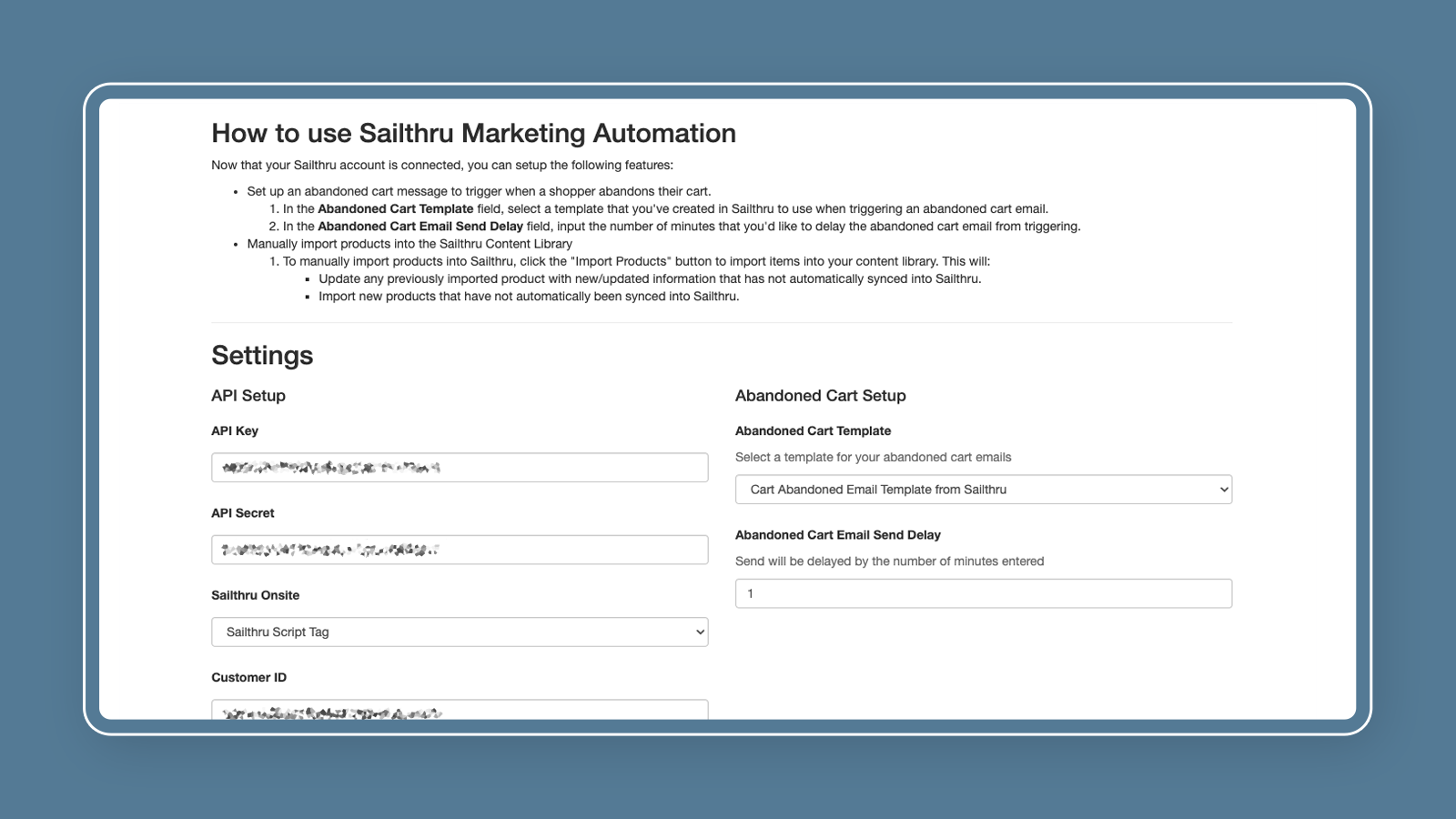 Sailthru Marketing Automation Screenshot