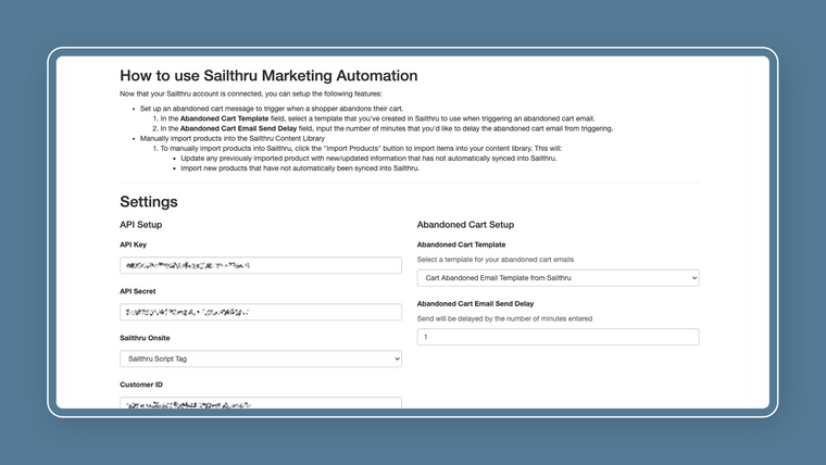 Sailthru Marketing Automation Screenshot