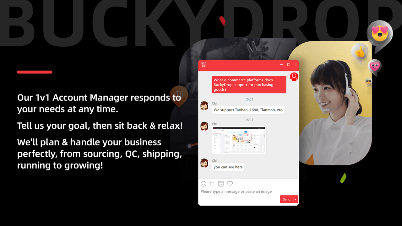 buckydrop-dropshipping-1v1 Accout Manager