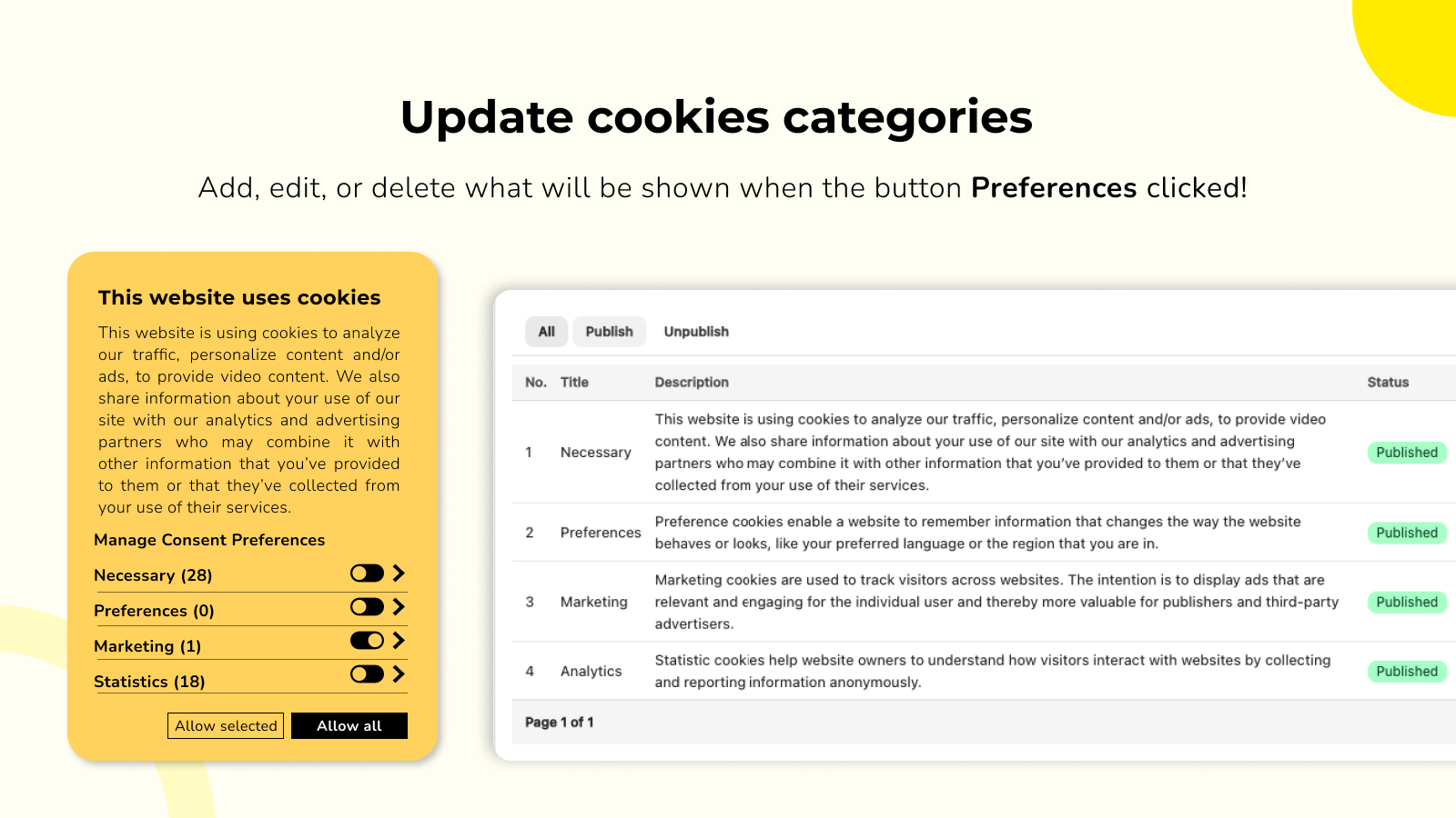Banner de Cookies EU GDPR integrado con Modo de Consentimiento de Google, bloqueo automático