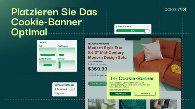 Platzieren den Cookie-Banner optimal