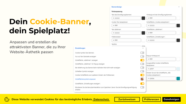 Anpassen und erstellen die attraktivsten Banner