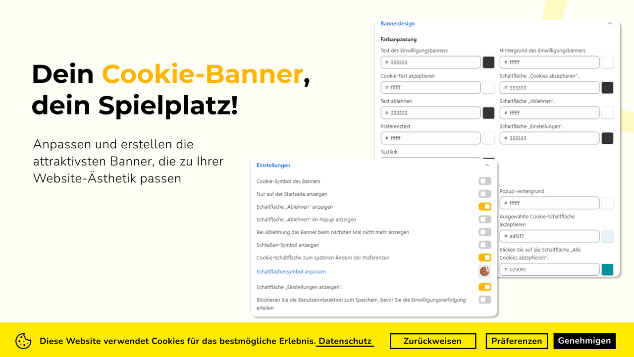 Anpassen und erstellen die attraktivsten Banner