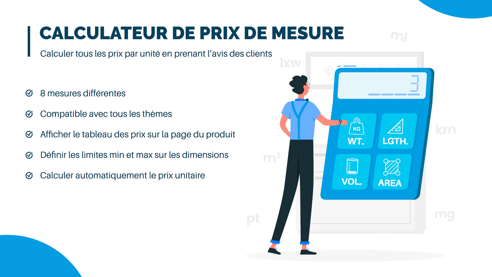 Calculateur de prix de mesure