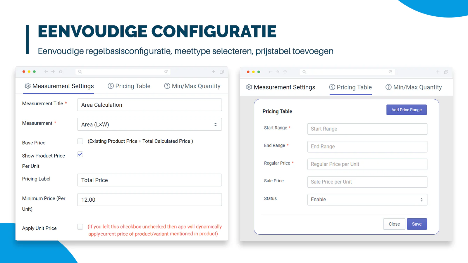 Meetprijscalculator