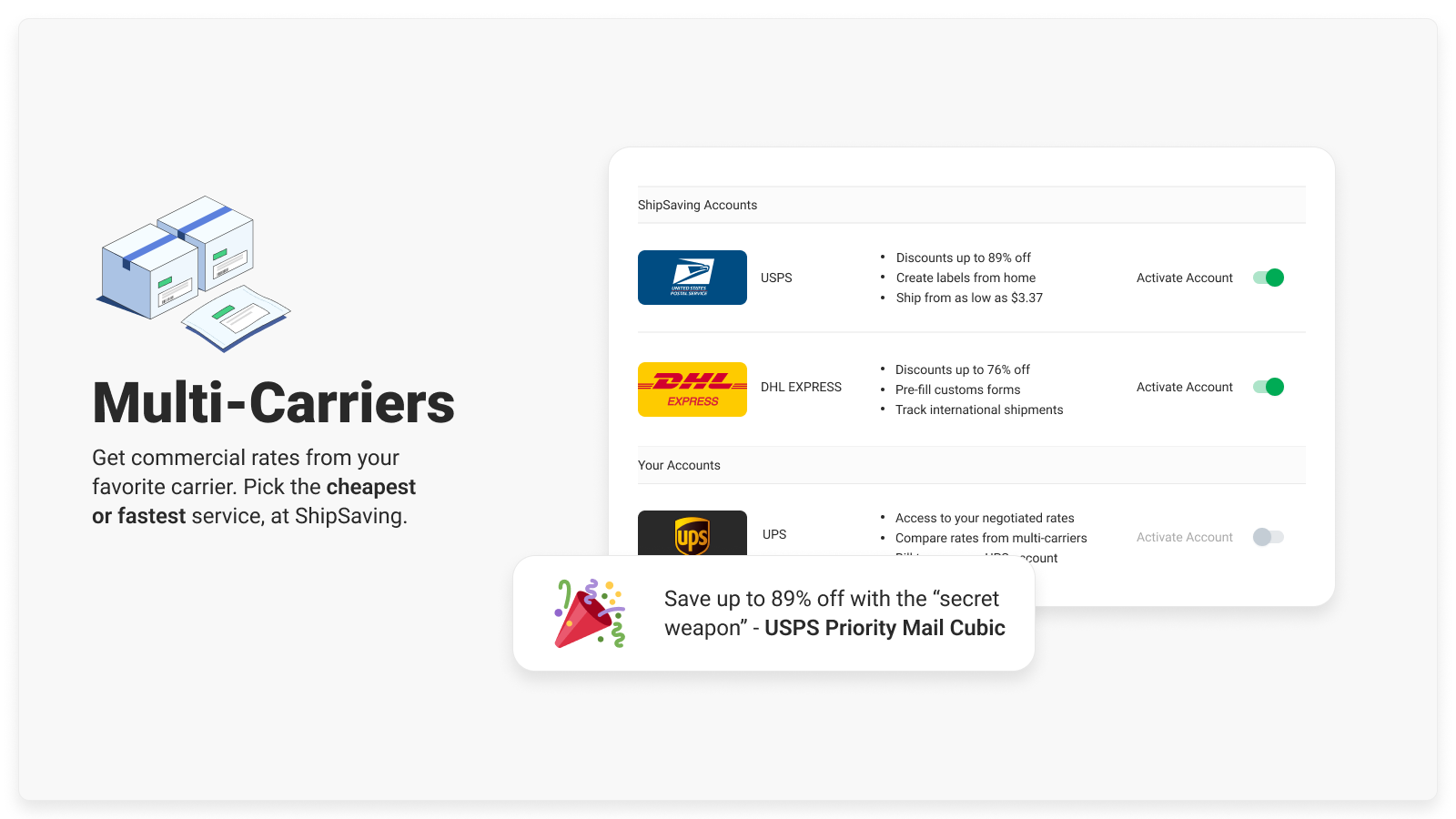  Sammenlign priser fra top transportører. Spar op til 89% på etiketter