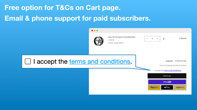 Cart Example - Free Options