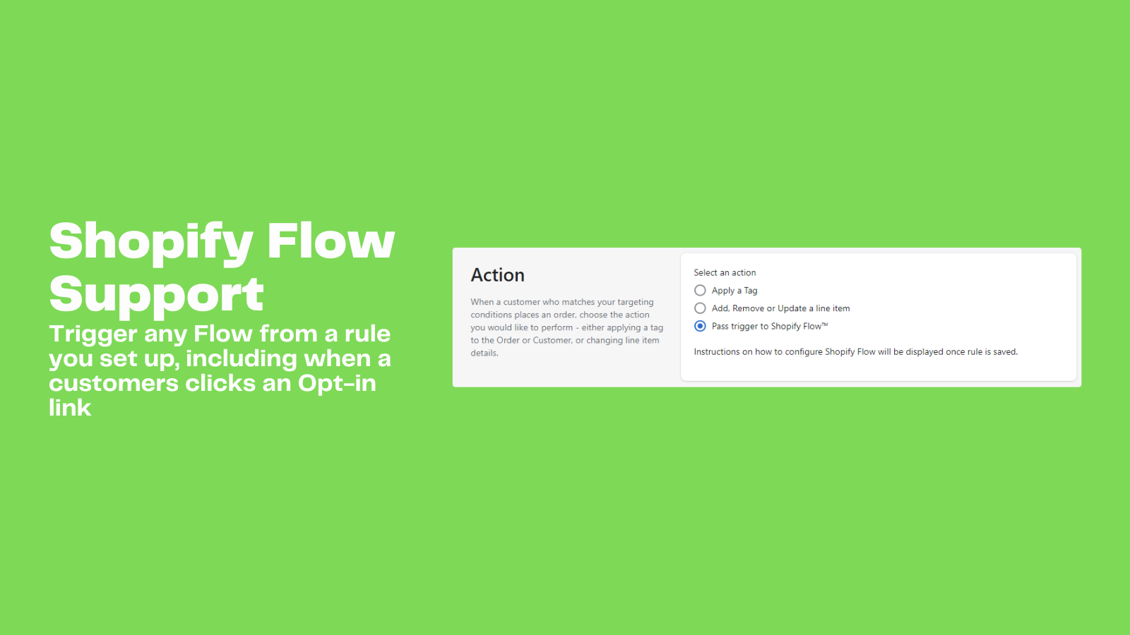 Shopify flow-stöd