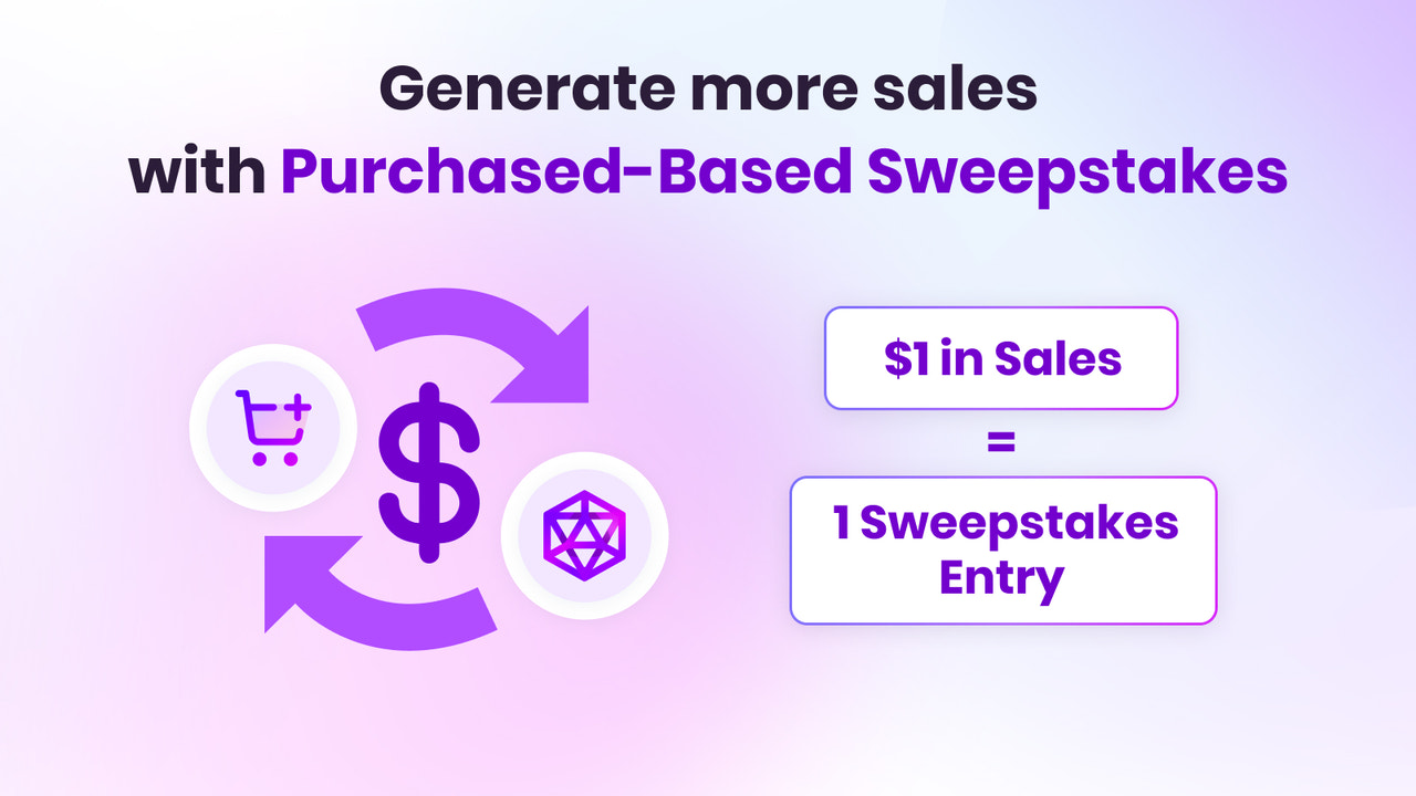 purchase based giveaways and sweepstakes