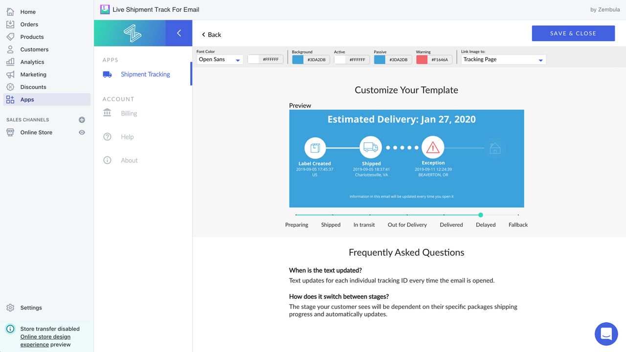 Live Shipment Track For Email - Live package tracking that updates with  every email open