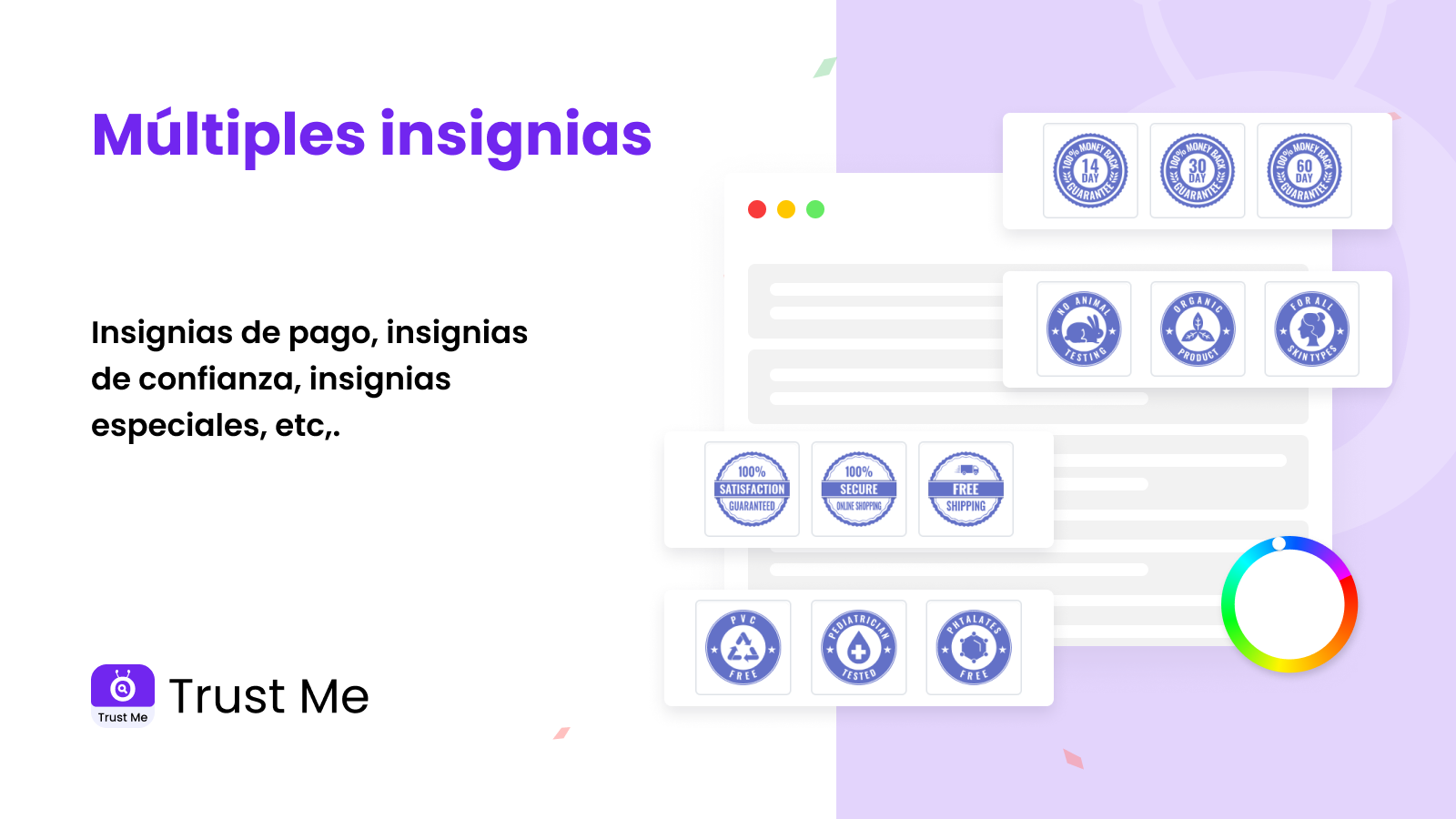 confía en Varias insignias gratis 