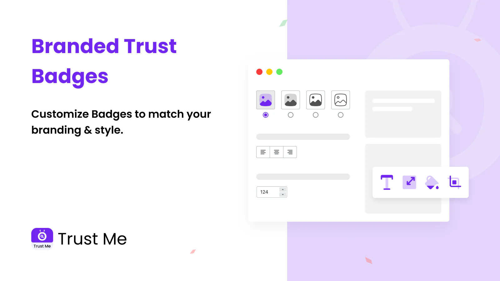 Personalização Completa_Trust Me - Selos de Confiança Gratuitos