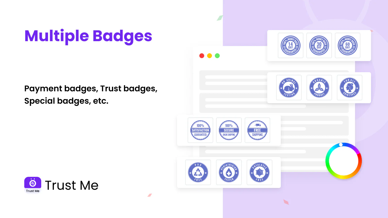 Meerdere Vertrouwensbadges_Trust Me - Gratis Vertrouwensbadges