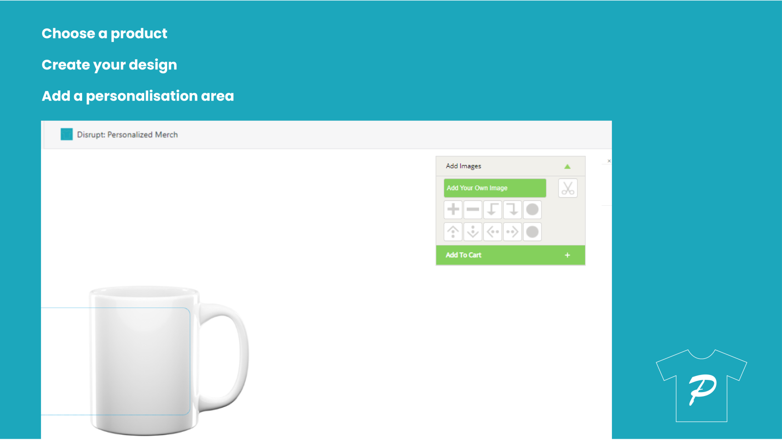 Disrupt: Personalized Merch Screenshot